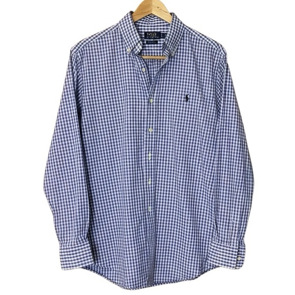 Ralph Lauren Other - Ralph Lauren Mens Blake 100% Cotton Tattersall Shirt Sz Large Vintage 90s